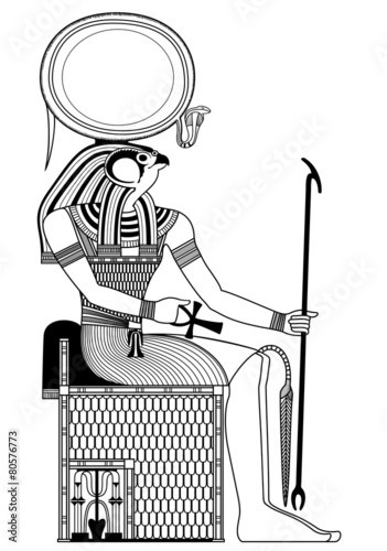 Egyptian ancient symbol,Horus photo