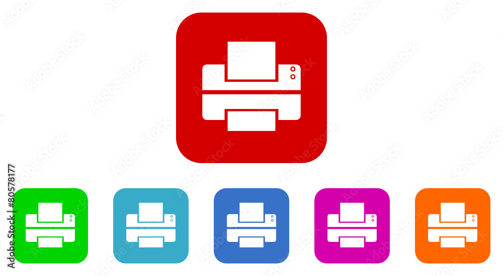 printer vector icon set printer vector icon set