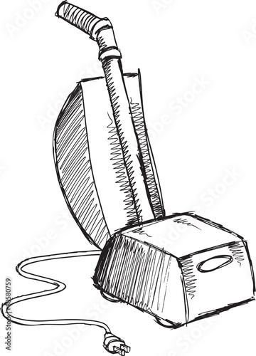 Doodle Sketch Vacuum Vector Illustration Art