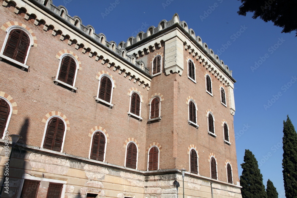 Italy, Veneto, Verona, Castel San Pietro, exterior view