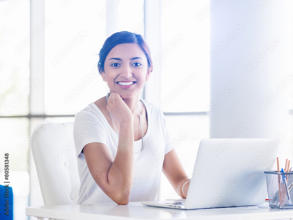 Fototapeta premium Confident about her future