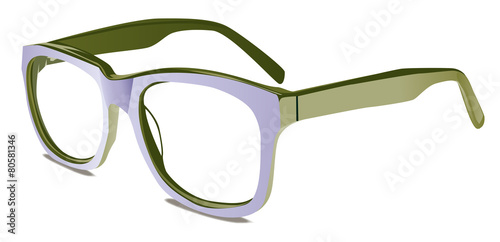 occhiali bicolore con  tinte moda
