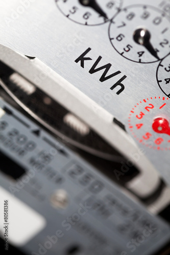 Electric meter close-up