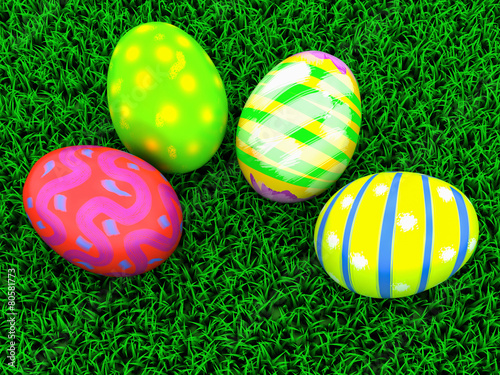 colorful Easter eggs
