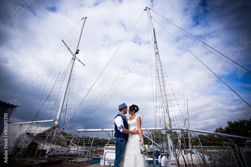 wedding, dock, yacht