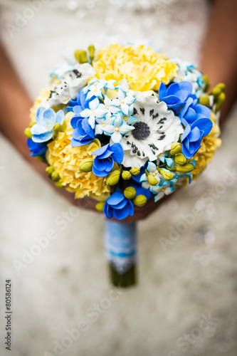 wedding bouquet in hands