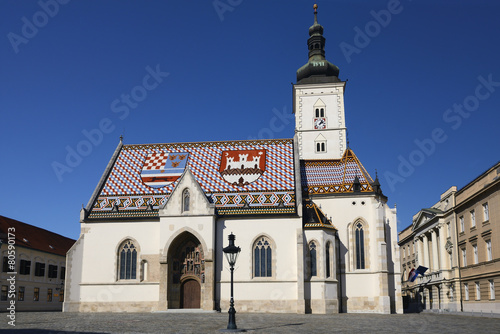 St. Marks  church in Zagreb  Croatia