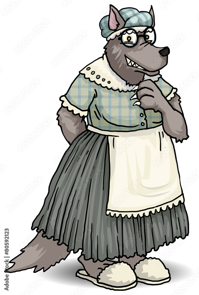 Wolf dressed like grandma, disguise