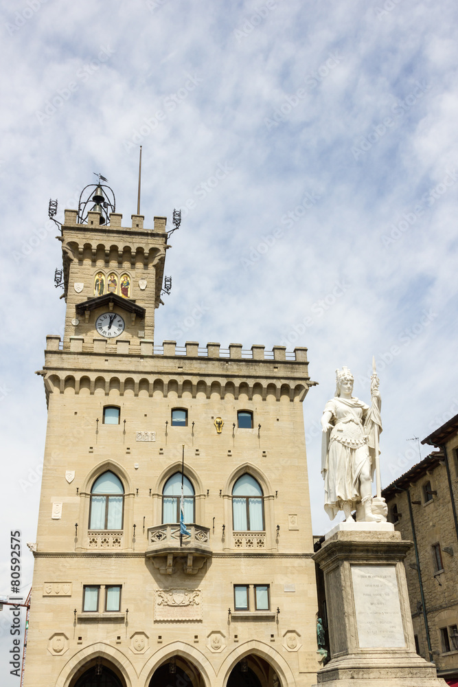 The Palazzo Pubblico of the City of San Marino