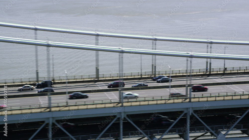 Aerial view of Tappan Zee Bridge New York City Aerial view of Tappan Zee Bridge New York City