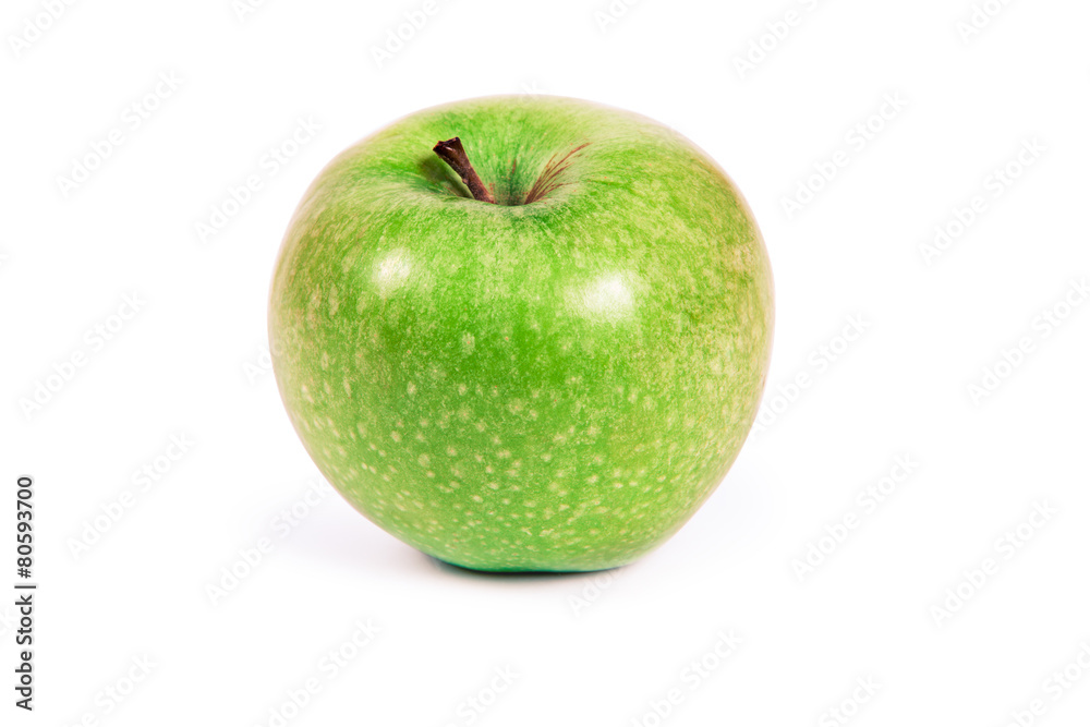 Green apple isolated on white background Green apple isolated on white background