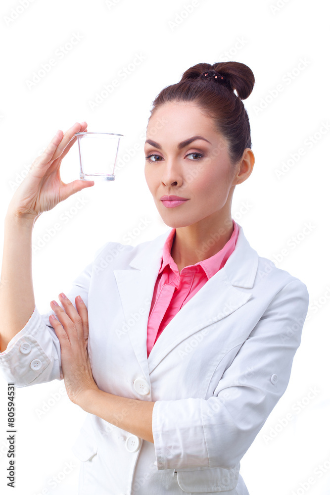 Medicines in hand of doctor.