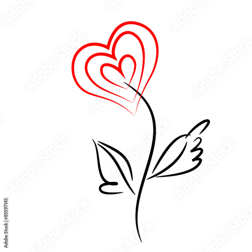Heart flower.