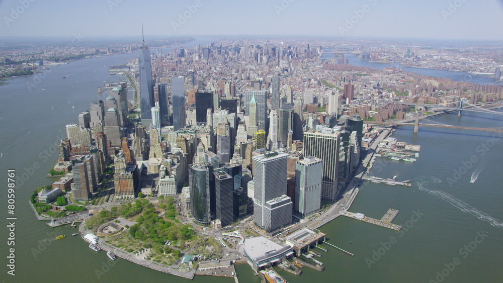 Aerial view of New York City
