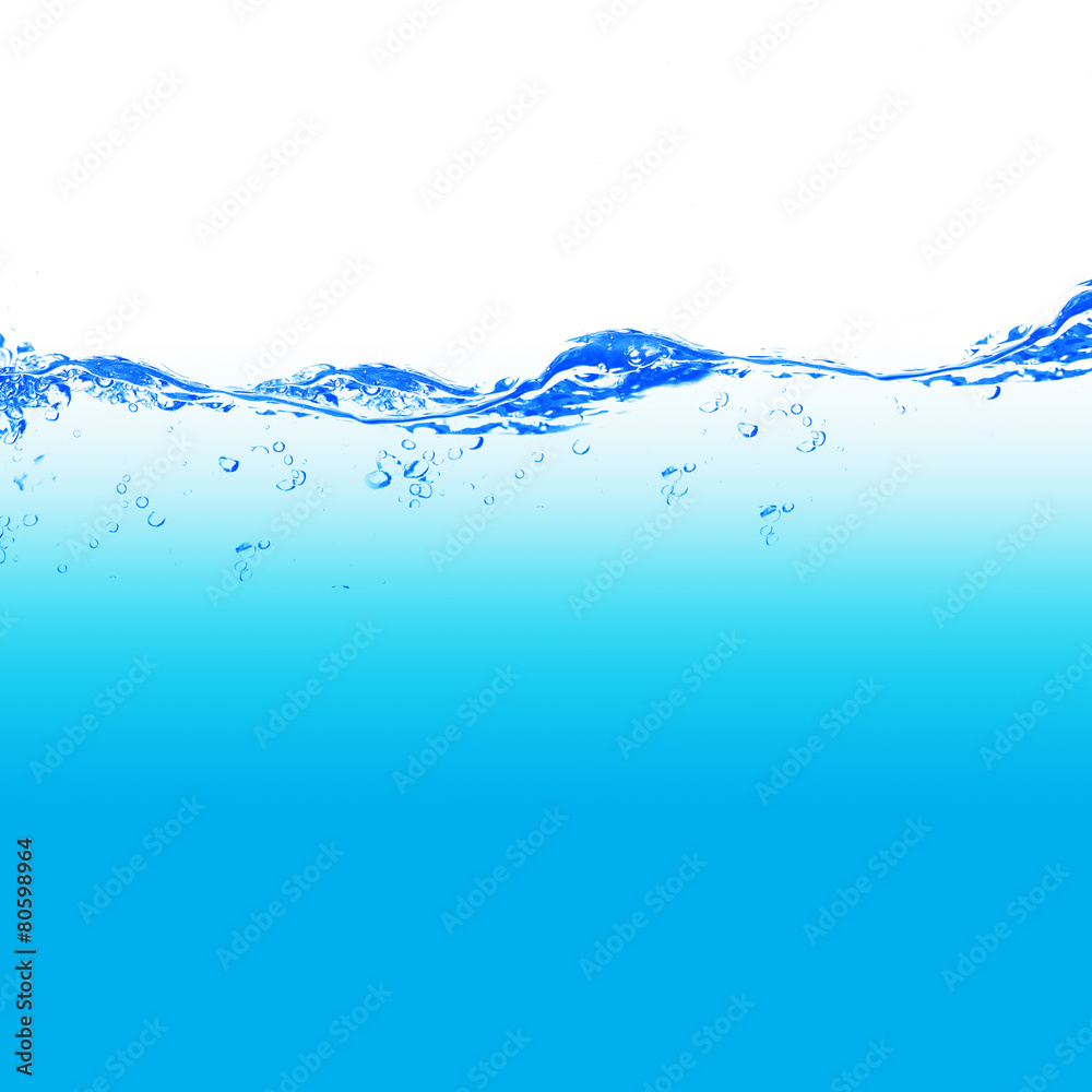 Water and air bubbles over white background with space for text Water and air bubbles over white background with space for text
