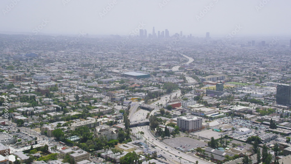 Aerial view of Los Angeles