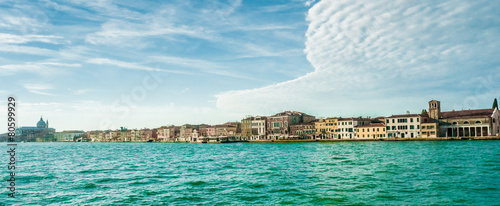 Panoramic view of Giudecca Island  Venice  Italy