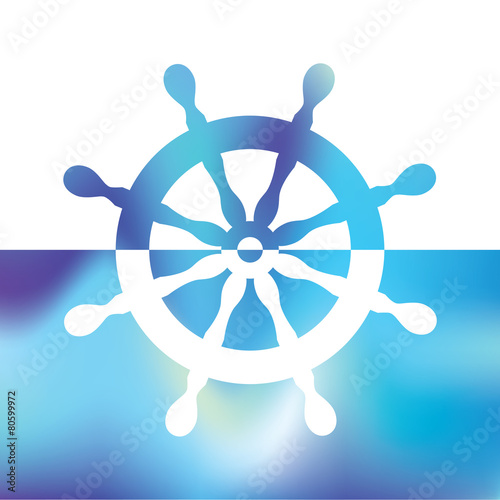 steering wheel rudder - ship steering