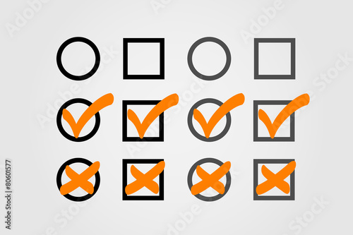 cross and hook collection - orange