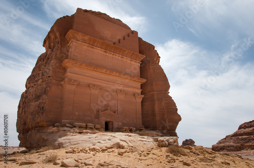 Nabatean tomb in Madaîn Saleh archeological site, Saudi Arabia