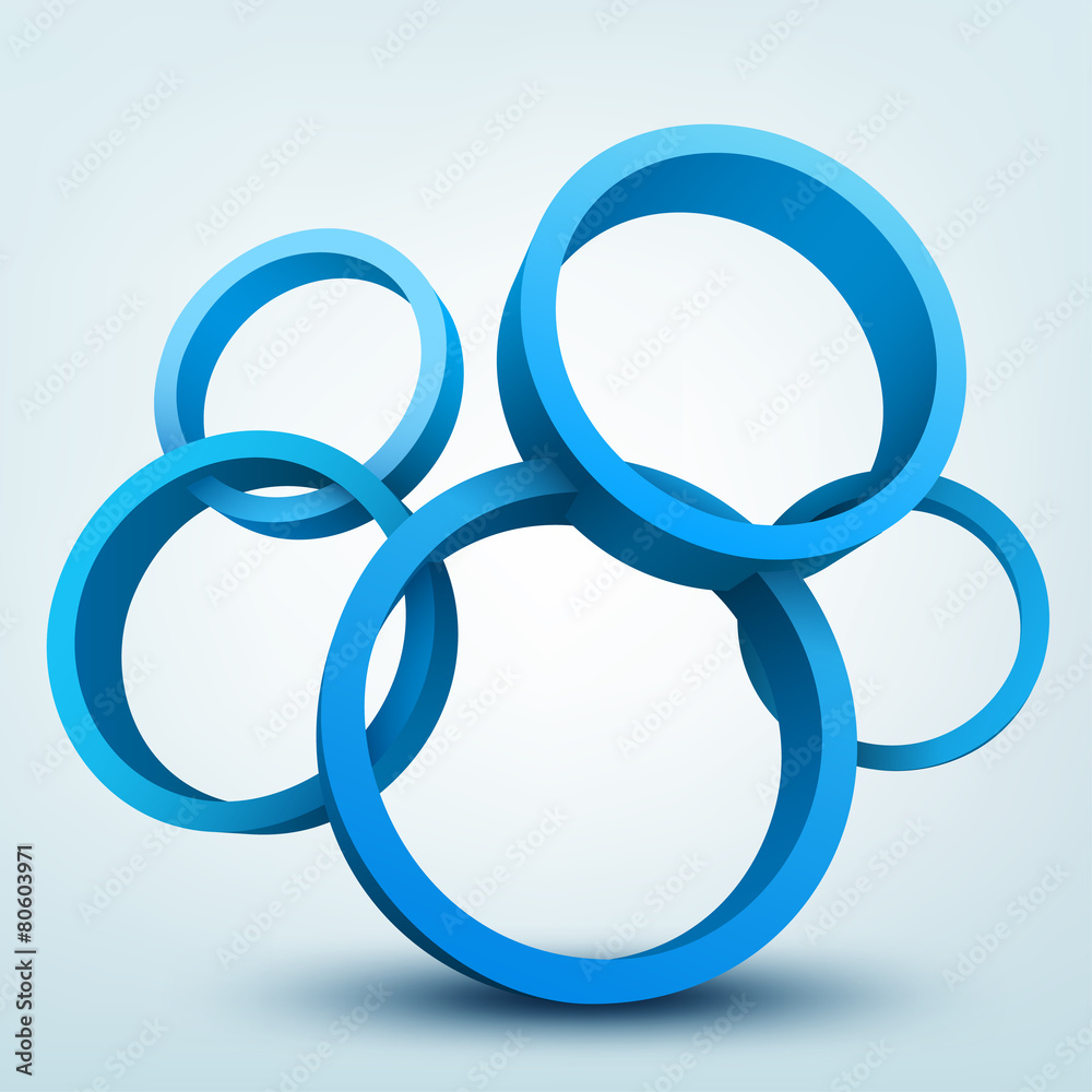Abstract 3d vector illustration with place for text Abstract 3d vector illustration with place for text