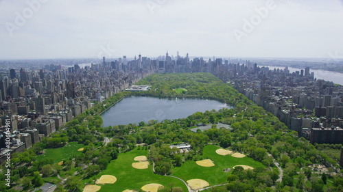 Aerial view of Central Park New York City