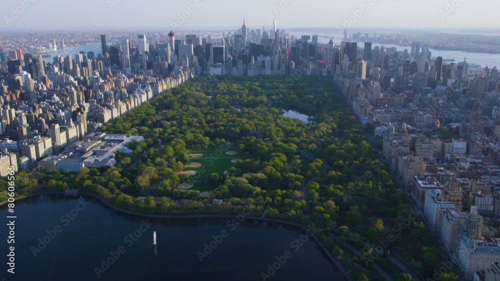 Aerial view of Central Park in New York City