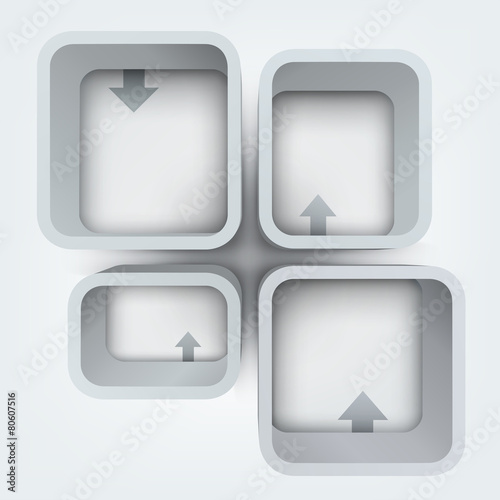 Free Download Abstract vector illustration of 3d frames - GFXLoad