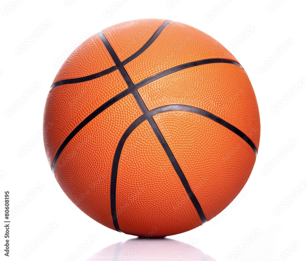 Basketball ball isolated on white background