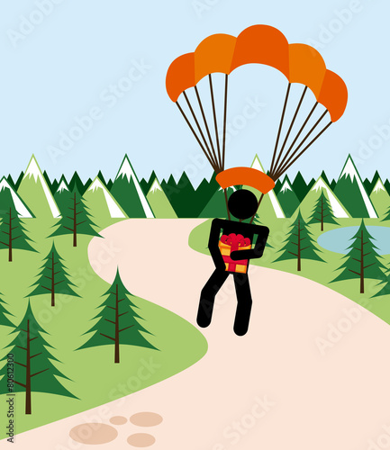 parachute fly