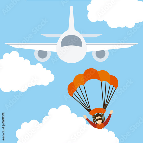 parachute fly