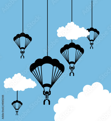parachute fly
