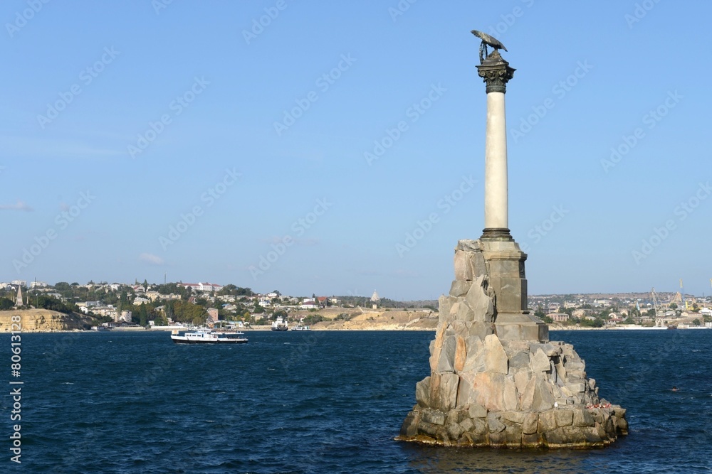 Monument to the scuttled ships in Sevastopol Monument to the scuttled ships in Sevastopol