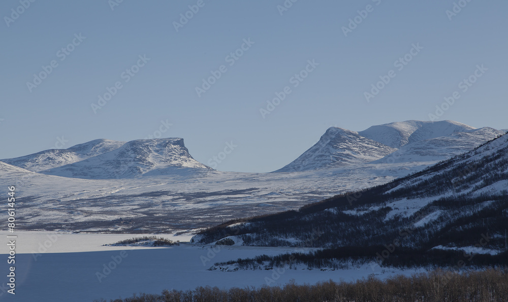 A gate to Abisko national park, lapporten A gate to Abisko national park, lapporten
