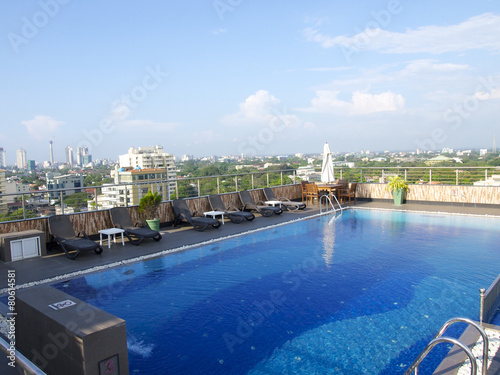 Rooftop swimming pool in Sri Lanka