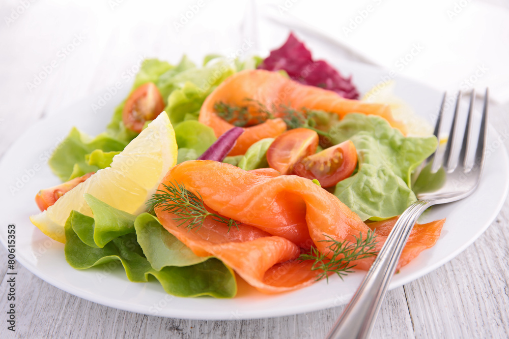 lettuce with salmon lettuce with salmon
