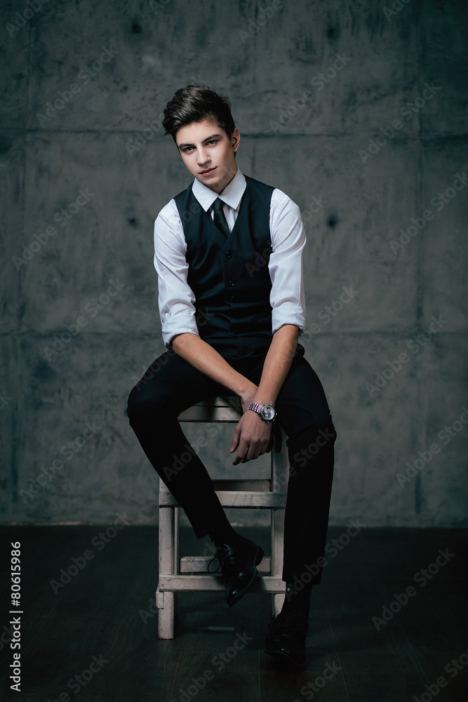 Fototapeta premium Stylish boy