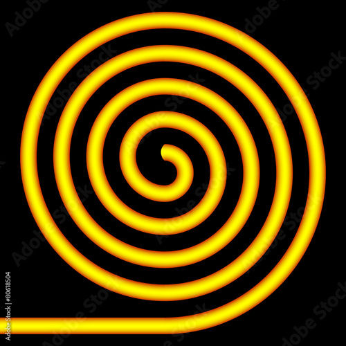 Yellow spiral.