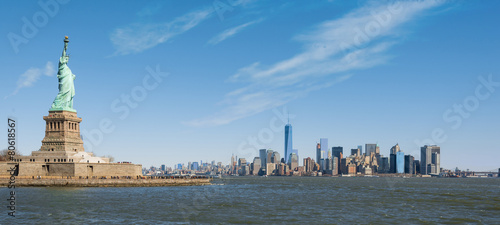 Statue of Liberty, New York Skyline