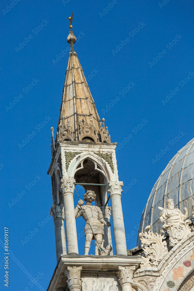 Architectural detail of San Marco Cathedral Architectural detail of San Marco Cathedral