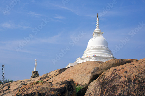 Kirinda stupa temple near Yala in Sri Lanka photo