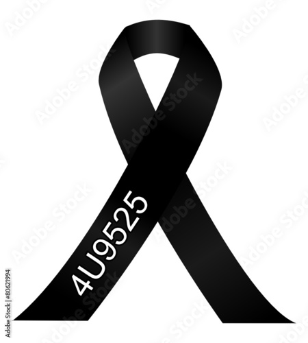 black mourning ribbon