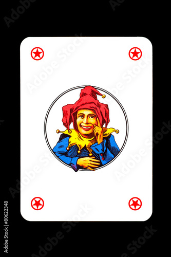 Joker playing card