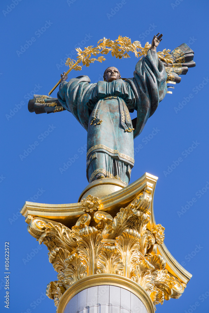Fototapeta premium Independence monument in Kiev, Ukraine