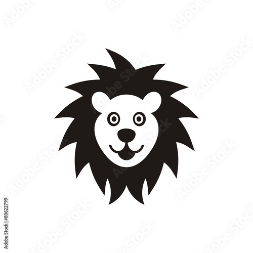 Fototapeta Naklejka Na Ścianę i Meble -  Lion face icon