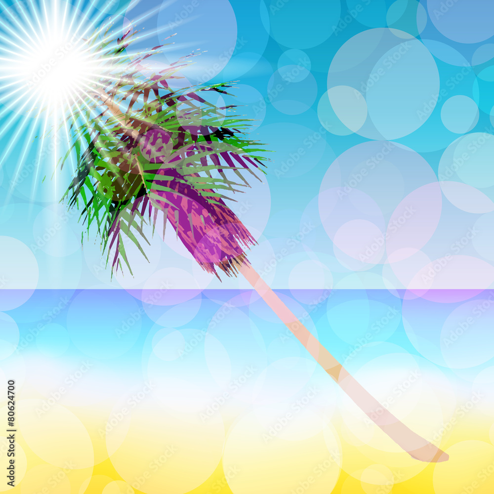 Obraz premium Summer landscape. Vector. 9