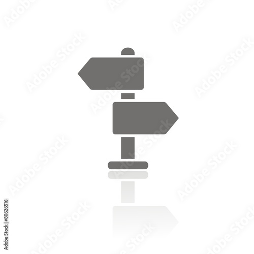 Icono direcciones FB reflejo