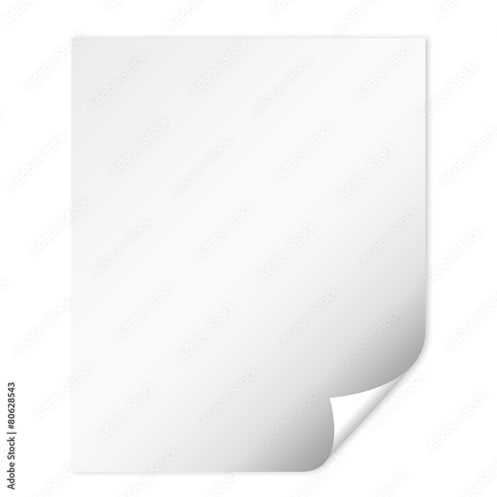 Paper wrapped leaf vector illustration with shadow Paper wrapped leaf vector illustration with shadow