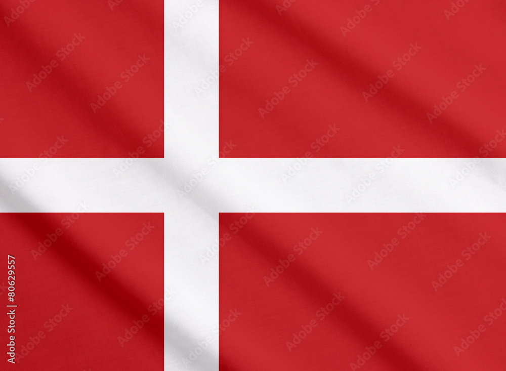 Fototapeta premium Flag of Denmark waving