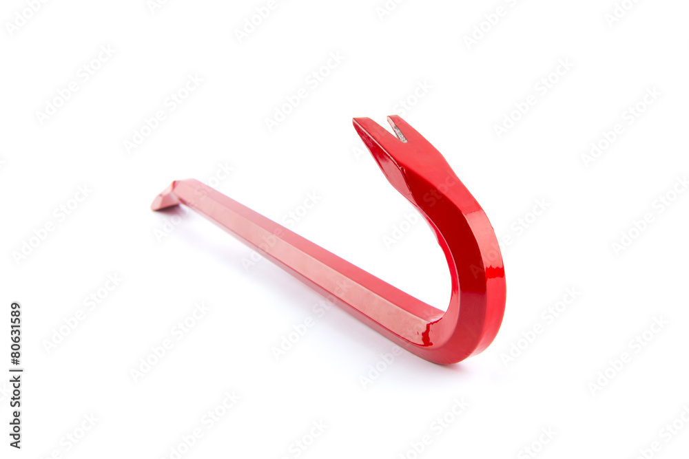 Crowbar isolated on white background Crowbar isolated on white background